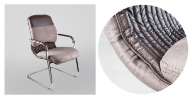 Ayrıntılı lüks sandalye, izole