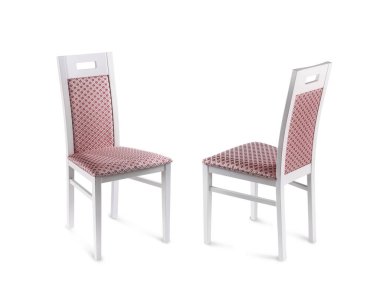 Rahat sandalyeler beyazlar üzerinde