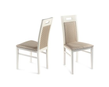 Rahat sandalyeler beyazlar üzerinde