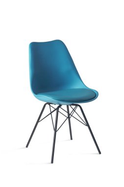 iş için mavi sandalye, iş ve rahatlama için, izole