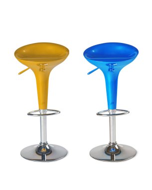 izole bar renk sandalyeleri