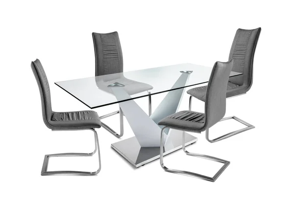Table Moderne Avec Chaises — Photo