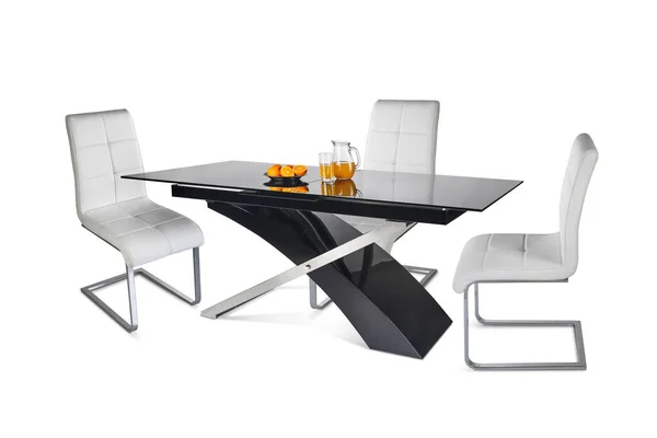 Moderne Tafel Met Stoelen — Stockfoto