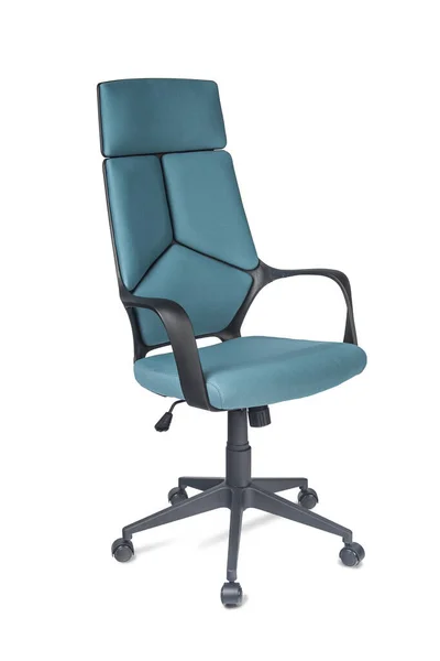 Komfortabel Stol För Arbete Och Avkoppling Isolerad Vit — Stockfoto