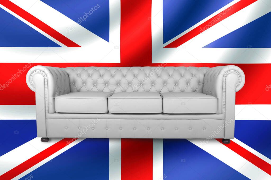 leather chester white sofa