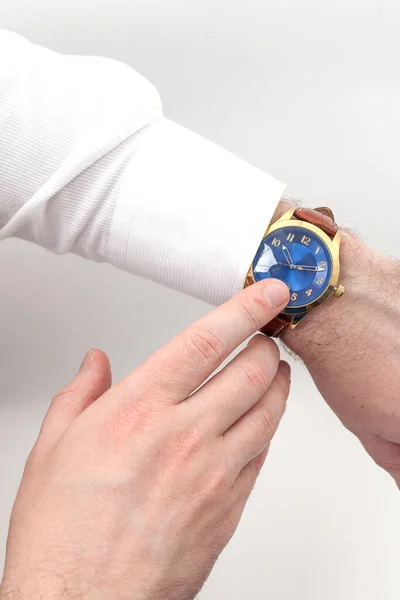 Watches Men Hand — Stock Photo, Image