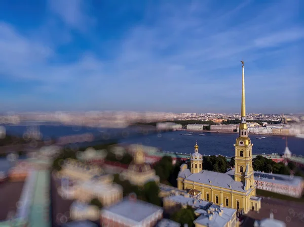 Saint Petersburg Peter Und Paul Festung Luftbild — Stockfoto