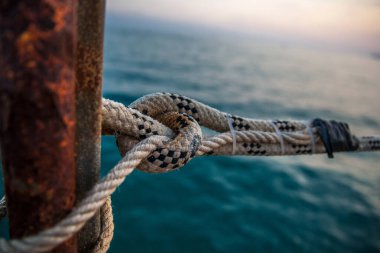 İskelede deniz ipleri