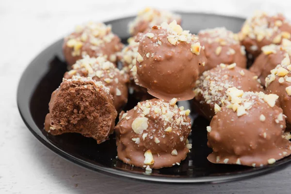 Ručně vyráběné čokoládové sladkosti — Stock fotografie