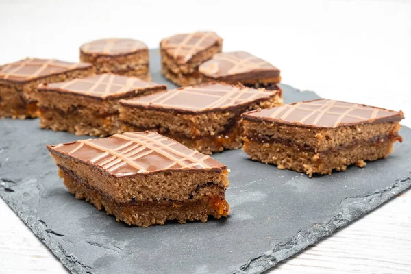 Zelfgemaakte Chocolade Jam Cake — Stockfoto