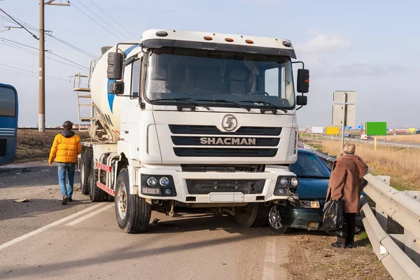 En la escena del accidente de tráfico —  Fotos de Stock