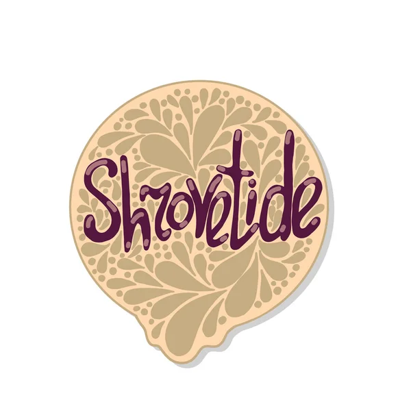 Salutation Shrovetide carte. Illustration vectorielle — Image vectorielle