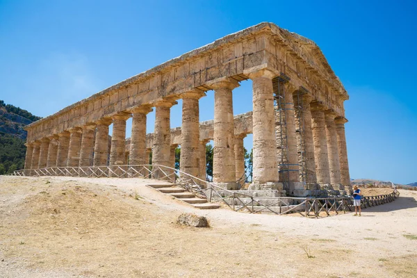 SEGESTA SICILIA ARCHEOLOGIA — Stockfoto