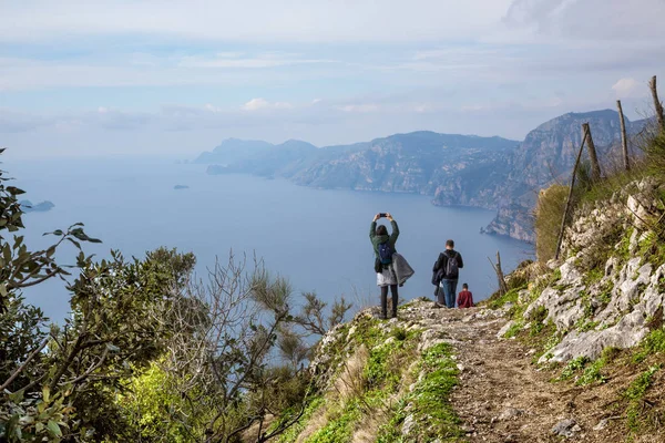 Sentiero Degli Dei Italia Ruta Trekking Agerola Nocelle Costa Amalfi — Foto de Stock
