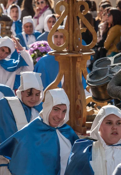 Procida Italia Marzo 2013 Ogni Anno Celebra Processione Dei Misteri — Foto Stock