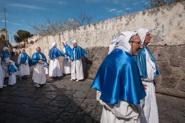 Procida Italia Marzo 2013 Processione Del Venerdì Santo Procida Festa — Foto Stock