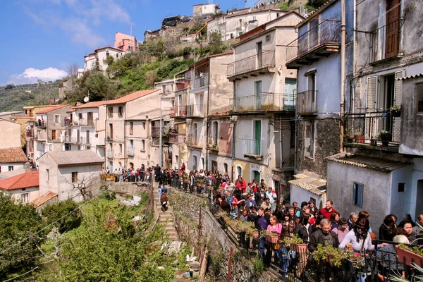 Nocera Terinese (İtalya) - Processione dell'Addolorata Paskalya Kutsal Cumartesi