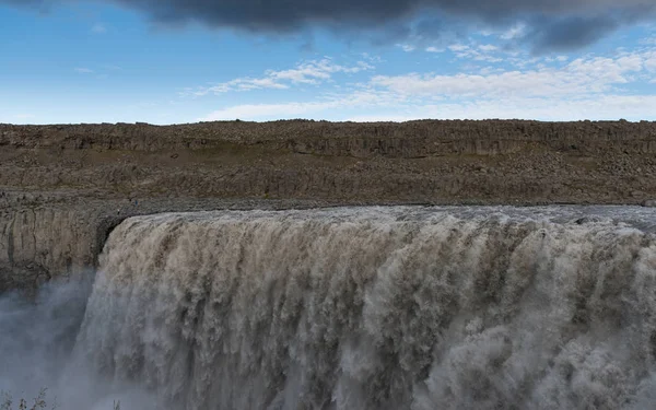 Vodopády Dettifoss v létě — Stock fotografie