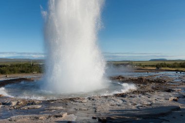 strokkur geysir Erüpsiyonu İzlanda