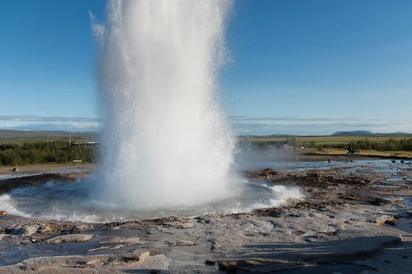 ストロックル ゲイシール噴火、アイスランド — ストック写真