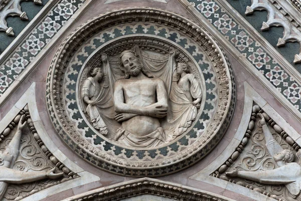 Architektonický Detail Florentská Katedrála Marie Květin Stránka Světového Dědictví — Stock fotografie