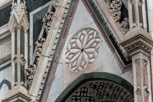 Detalle Arquitectónico Catedral Santa María Las Flores Florencia Patrimonio Humanidad — Foto de Stock