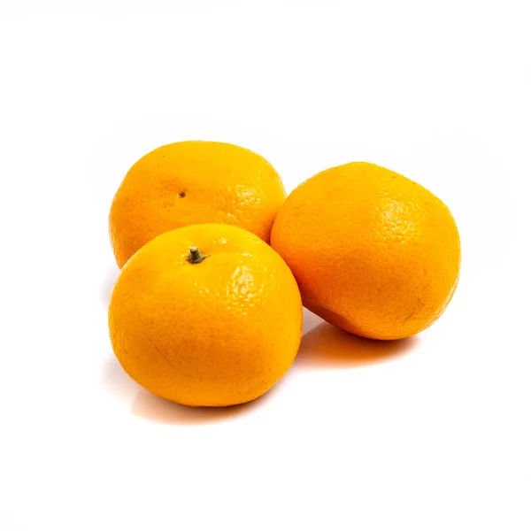 Rote Mandarine Auf Weißem Hintergrund — Stockfoto