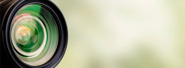 Camera Lens Met Lense Reflecties — Stockfoto