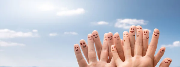 Hands Fingers People Forming Concept Multiculturalism Concept Business Teamwork Community — Stock Photo, Image