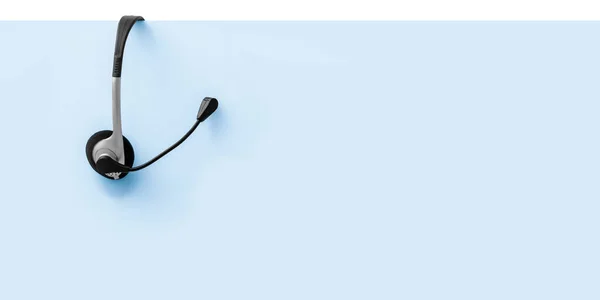 Soporte Comunicación Call Center Servicio Atención Cliente Auriculares Voip Sobre — Foto de Stock