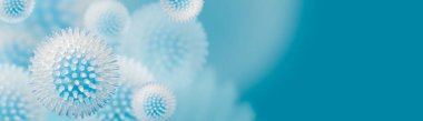 Grip COVID-19 virüs hücresi görüntüsü. Coronavirus Covid 19 salgın salgını geçmişi. Pandemik sağlık riski kavramı.