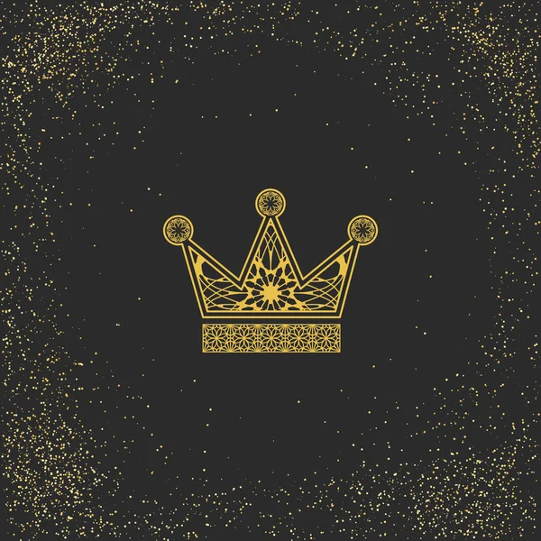 Шаблон логотипа короны — стоковый вектор