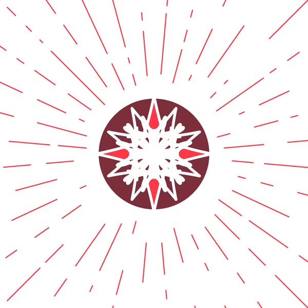 Emblema del sole geometrico vettoriale — Vettoriale Stock