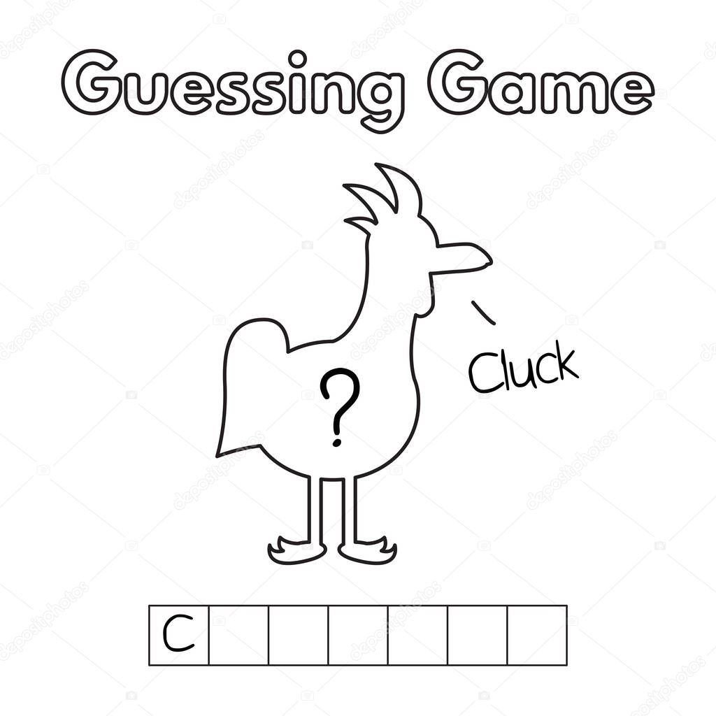 Cartoon Chicken Guessing Game