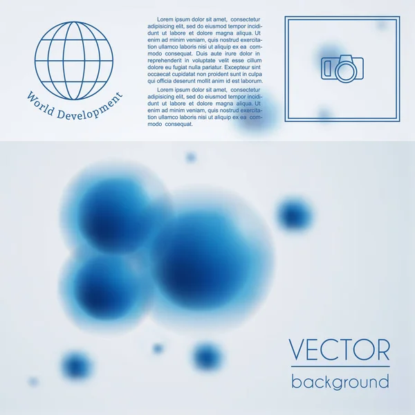 Abstract molecule background vector template — Stock Vector