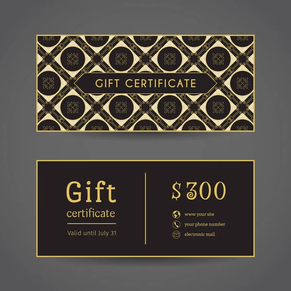 Vintage hediye sertifikası