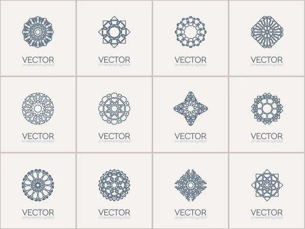 Vector geometrische symbolen — Stockvector