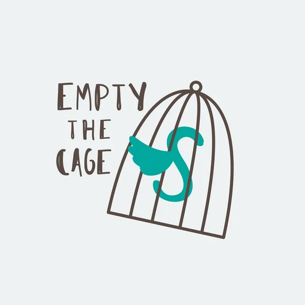 Empty the Cages — Stock Vector