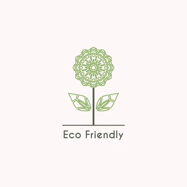 Vektorové Logo ekologického — Stockový vektor