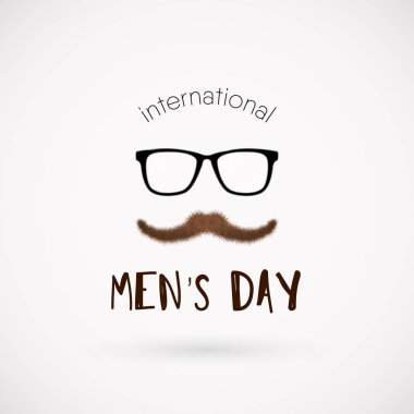 Uluslararası erkek gün vektör poster