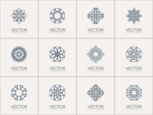 Símbolos geométricos vetoriais — Vetor de Stock