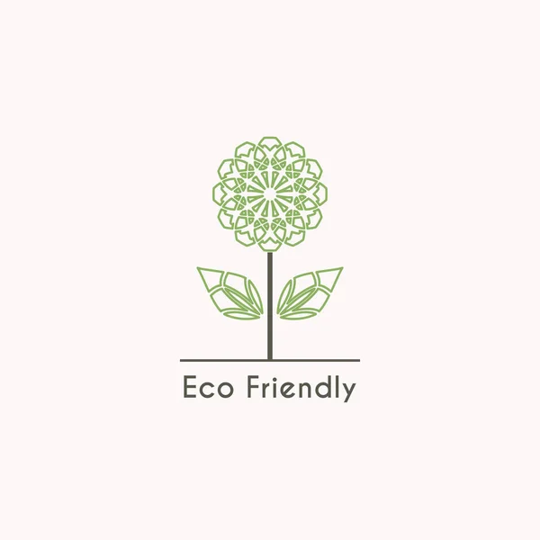 Vector Ecological Logo — Stock Vector