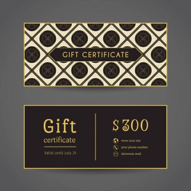 Vintage hediye sertifikası