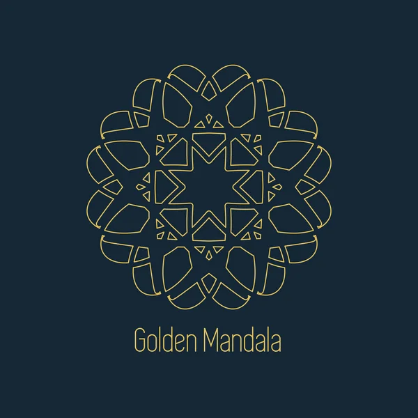 Vektor geometriai Mandala szimbólum — Stock Vector