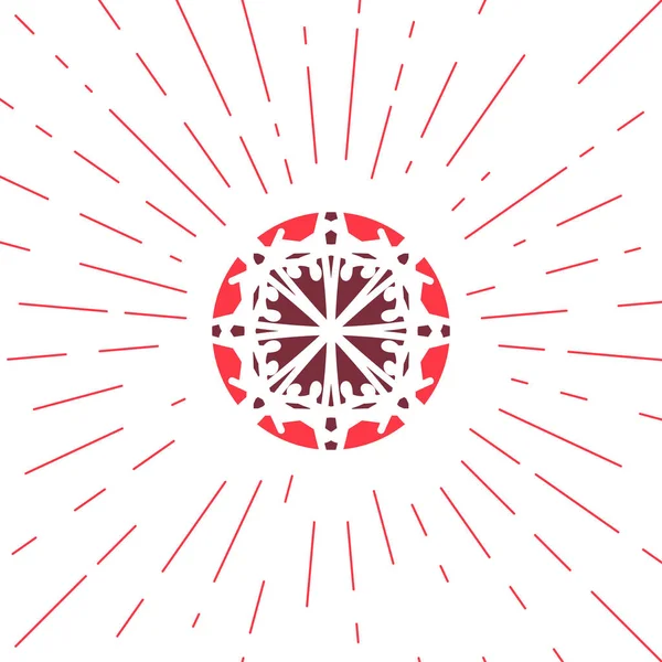 Vector geometrische Sun embleem — Stockvector