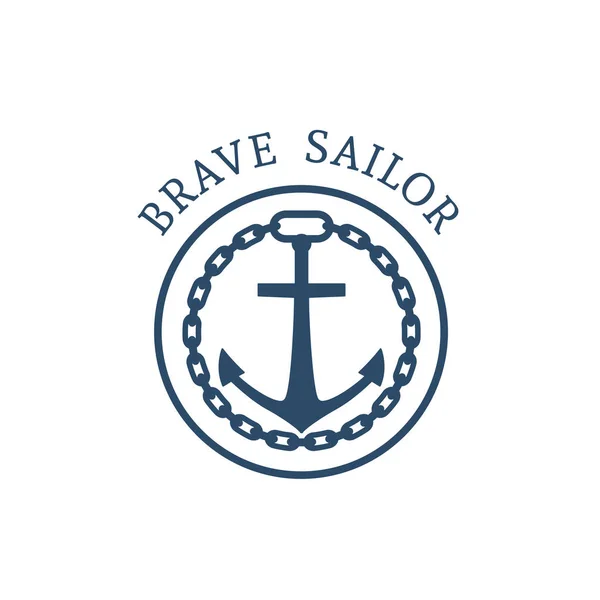 Πρότυπο ρετρό ναυτικών λογότυπο φορέα — Διανυσματικό Αρχείο