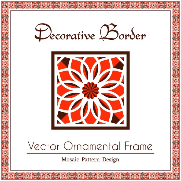 Cadre décoratif vectoriel — Image vectorielle