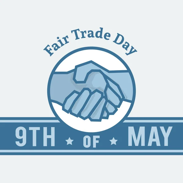День справедливой торговли - 9 мая — стоковый вектор