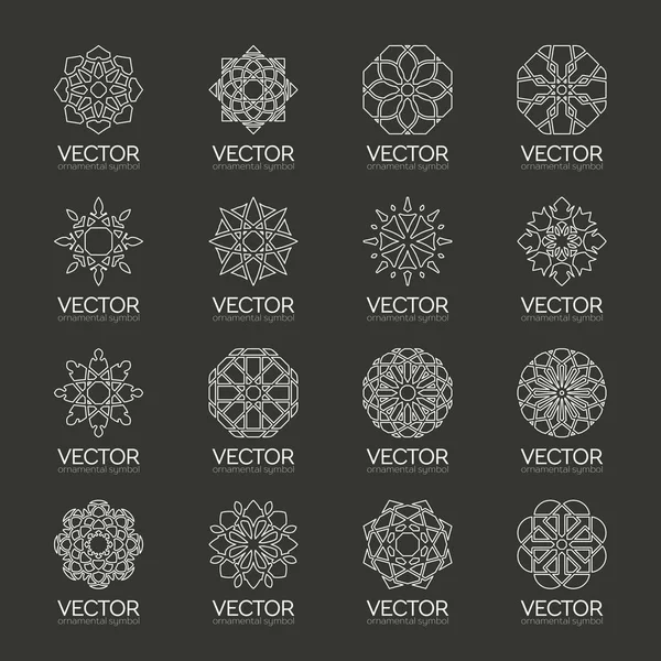 Geometrische Vektorsymbole — Stockvektor