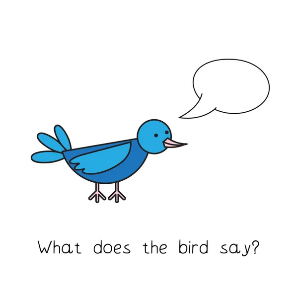 Çizgi Kuş Komik Oyunu — Stok Vektör